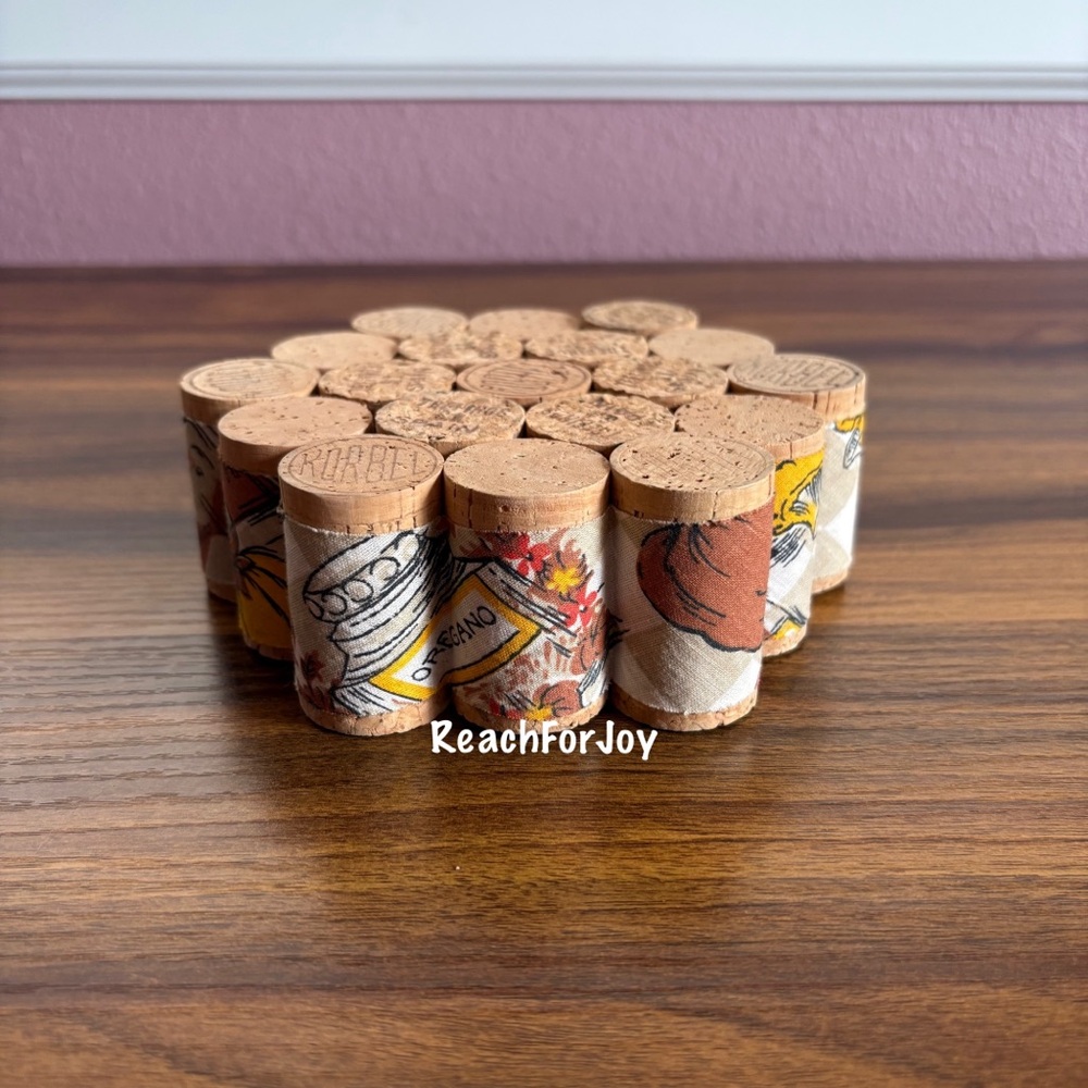 Wine Cork Trivet Honeycomb Shape Hot Pan Kitchen Pad